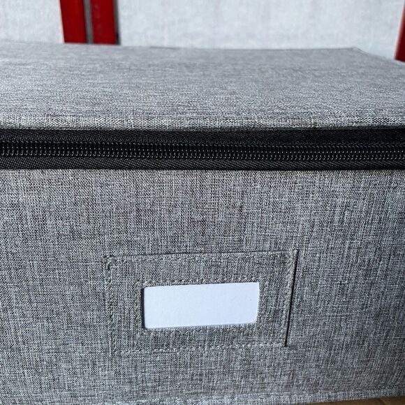 Storage Bag Heather Gray w/Double Zippers and Six Compartments (Like New) - Picture 10 of 10